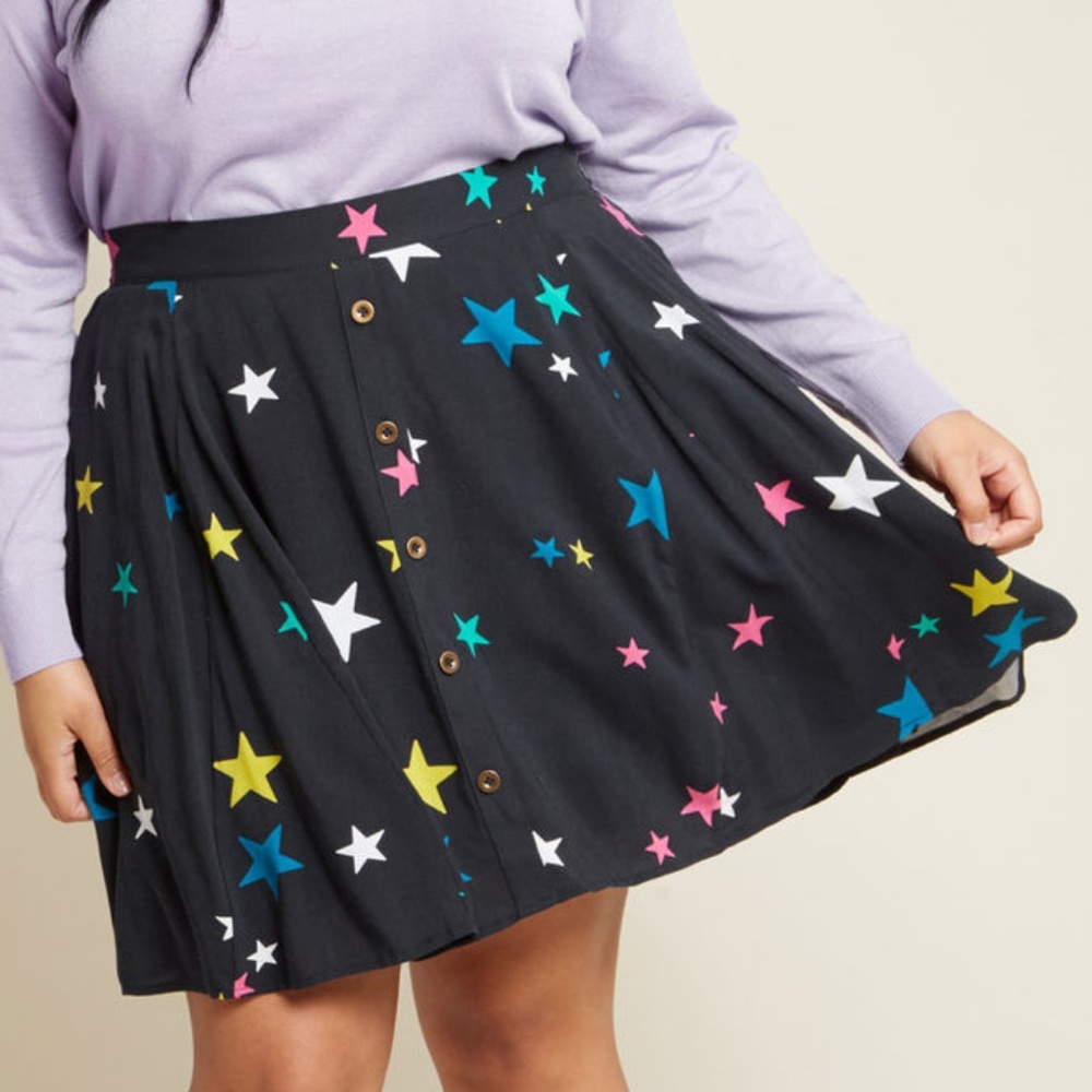 Modcloth star print skirt